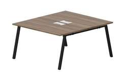 Составной стол Arena на 2 рабочих места 1380х1566х750мм (металлические аутлеты)