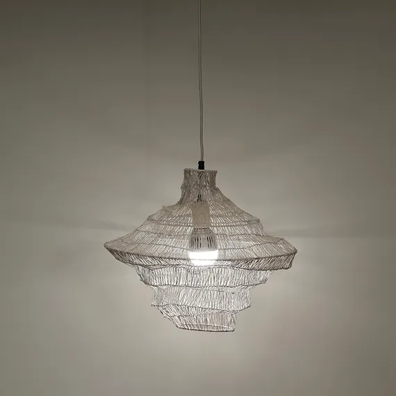 Светильник подвесной vinger, D45х50 см, бежевый