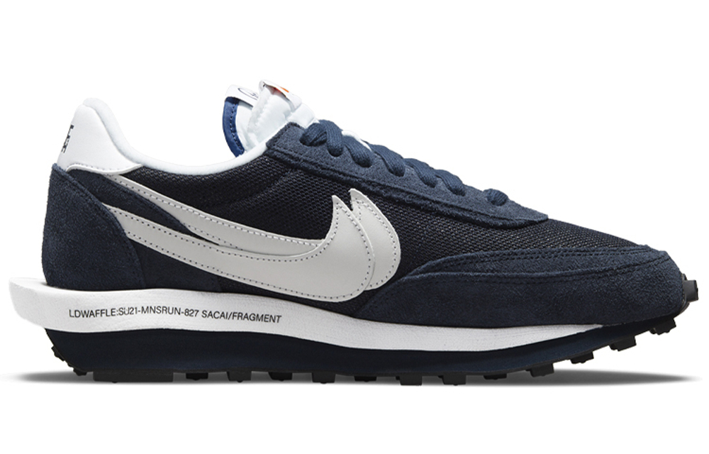 Кроссовки Fragment Design X Sacai X Nike Ldwaffle "Blackened Blue"