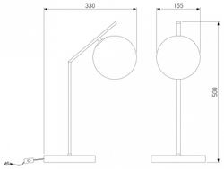 Настольная лампа декоративная Eurosvet Shape 01213/1 хром
