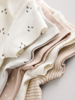 Боди с коротким рукавом для малышей Next AN5-397, 5 шт., Серый, Бежевый