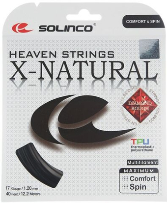 Теннисные струны Solinco X-Natural (12 m) - черный