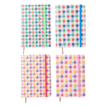 Ежедневник Basir на резинке, формат А5, серия "Геометрия" переплет 7БЦ, 20*14 см, 100 листов, ассорти