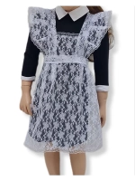 Белый школьный фартук для девочки