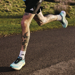 Кроссовки для бега мужские adidas Adizero Boston 13 Бирюзово-Белые