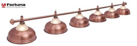 Светильник Fortuna Crown Red Bronze 6 плафонов