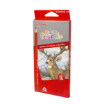 Карандаши цветные Yalong 12 цв., "Illustration" деревянные, трехгранные, заточенные, грифель 2.8 мм, картон. уп., европод.