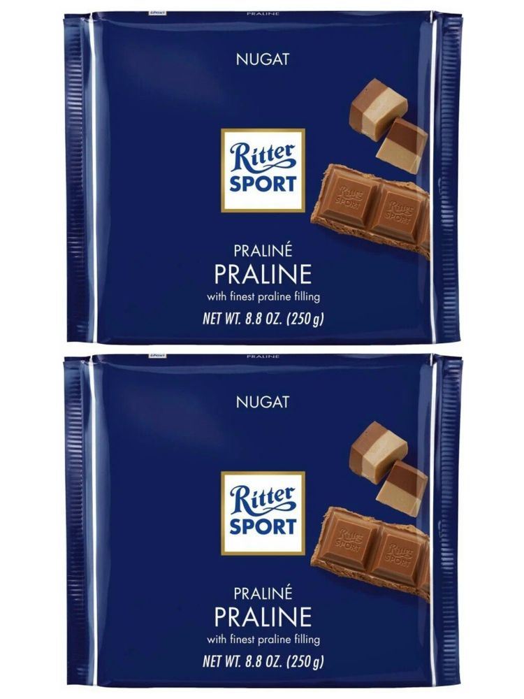 Шоколад Ritter Sport Шоколадно-ореховый с пралине 250 г x 2 шт