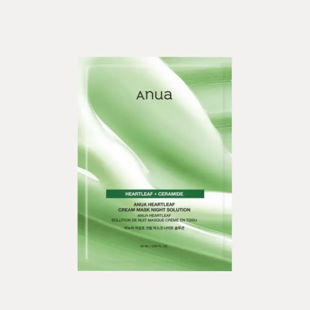 ANUA Маска тканевая ночная укрепляющая Heartleaf cream sheet mask night solution (25 мл)