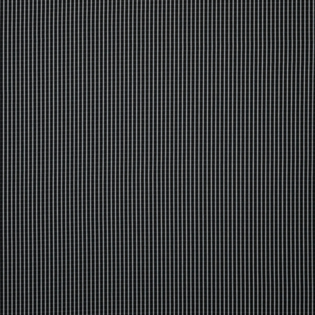Хлопковая саржа в чёрно-белую полоску (253 г/м2)
