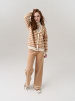 Кардиган для девочки в школу AT1010 сахара