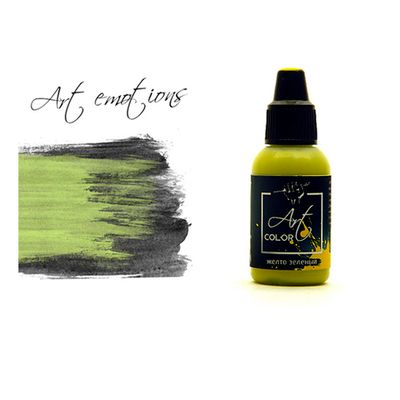 P-ART67 Краска Pacific88 ART Color Желто-Зеленая (Yellow-Green) укрывистый, 18мл
