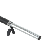 Гриф для аэробики BB-104 d=25 мм, неопреновый, с пружинными замками, черный, 120 см