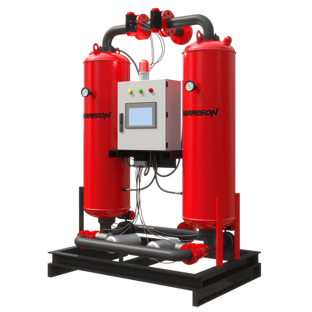 HRS-D9817000SRD Адсорбционный осушитель горячей регенерации: 17000 л/мин; -40°C; 10 бар