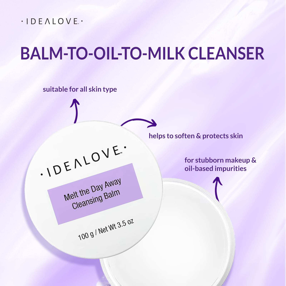 Idealove, Melt the Day Away, очищающий бальзам, 100 г (3,5 унции)