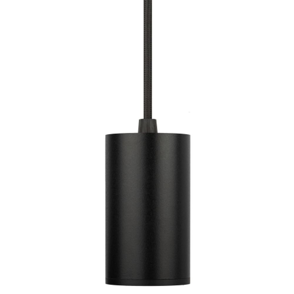 Трековый светильник однофазный ЭРА TR45 - GU10 S BK подвесной 52*100 мм под лампу MR16 черный | Однофазные светильники под лампу