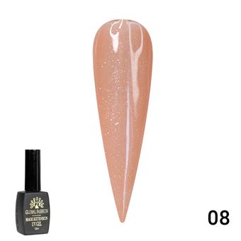 Гель Global Fashion с шиммером Magic-Extension 12 мл № 8