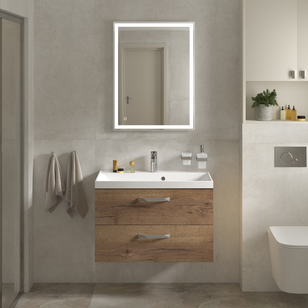 Тумба с раковиной BelBagno AURORA-800-2C-SO-RT