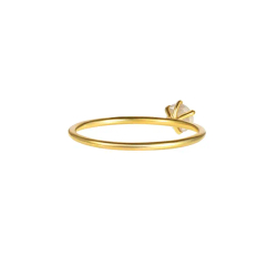 кольцо с дымчатым бриллиантом «роза»