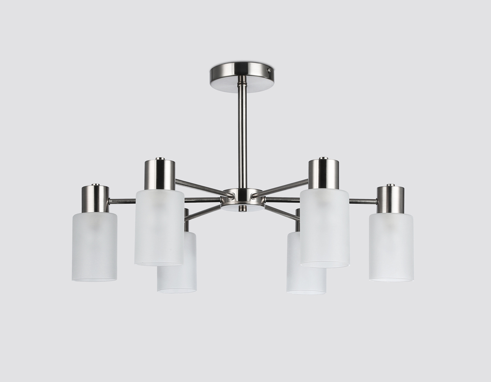 Светильник подвесной TR9572/6 SN сатин E14*6 max 40W 620*620*385