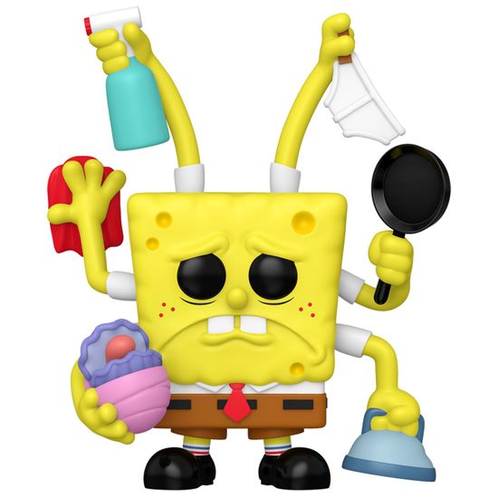 Фигурка Funko POP! Premium Animation Spongebob SquarePants Spongebob Cleaning SDCC25(Exc)(2001)87948 / Фигурка Фанко ПОП! по мотивам мультсериала "Губка Боб Квадратные Штаны", Губка Боб