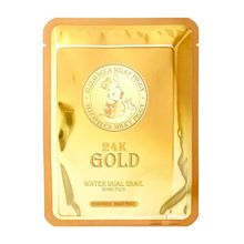 Маска для лица тканевая Elizavecca 24k Gold Water Dew Snail Mask Pack, 25 г