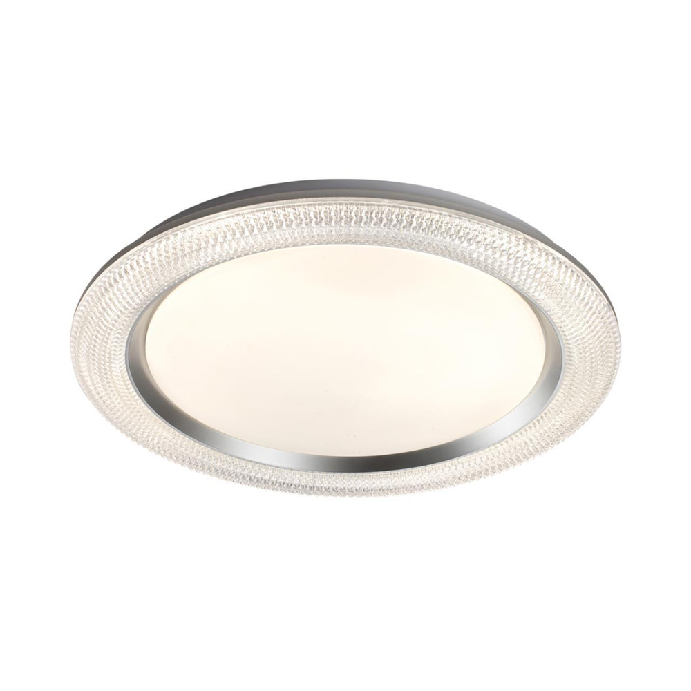 7782/EL MARON SN 000 Светильник пластик/белый/серебро LED 70Вт 3000-6000К D497 IP43 пульт ДУ VENDY