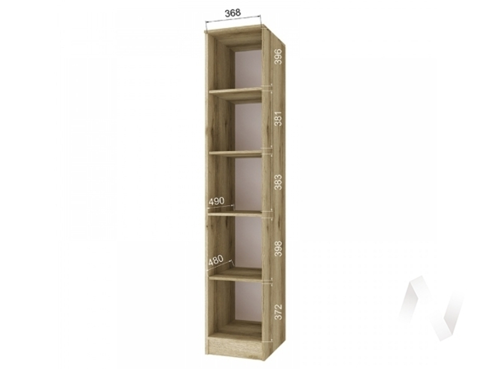 Пенал Лагуна 0;4 (дуб делано/белый)