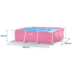 Каркасный бассейн Intex Rectangular Frame 220х150х60 см (28266)