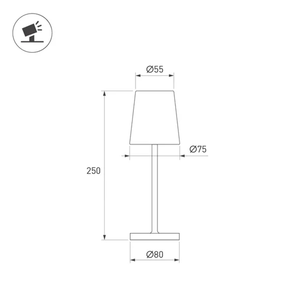 Светильник SP-DAISY-TAB-1.5W Warm3000-MIX (RS, 90 deg) (Arlight, IP54 Металл, 2 года) 058566