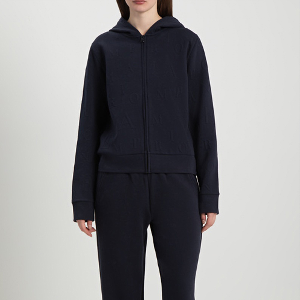 Женская толстовка темно-синяя Emporio Armani EW000392_AF15357