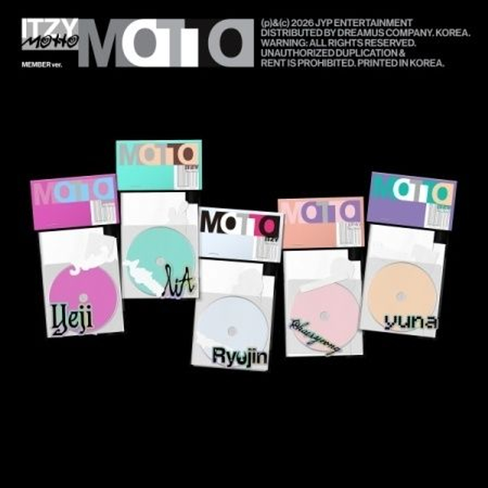 (ПРЕДЗАКАЗ) Альбом ITZY - MOTTO Mini Album MEMBER 5 Version SET