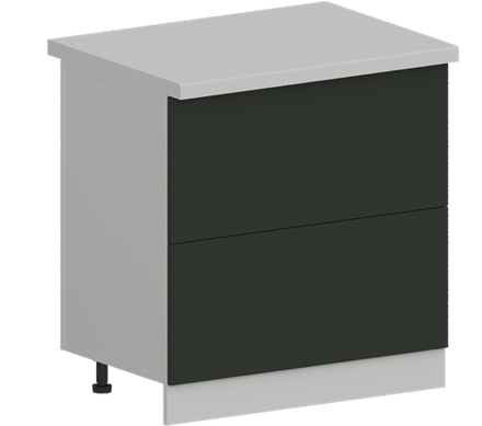 Кухня Модуль ШН2Я 800 Графит / Насыщенно-зеленый