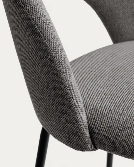 Полубарный стул Mahalia 63 см темно-серый