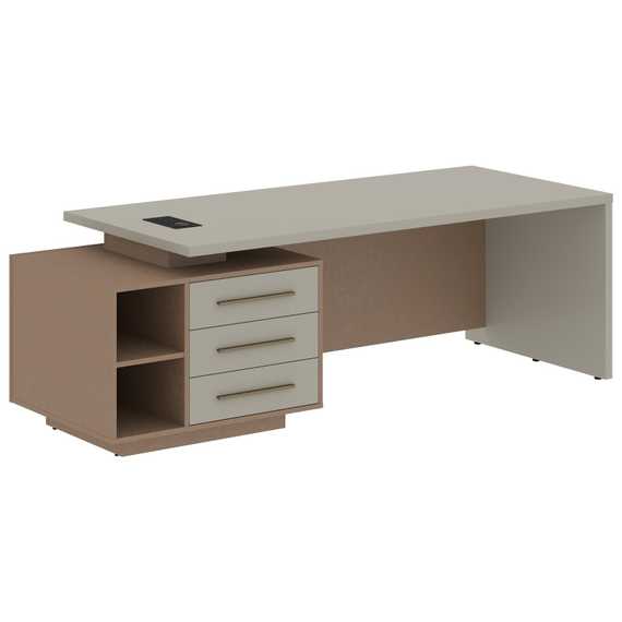 Стол руководителя с тумбой VCT 2390(L)  2300х900х750 VELION