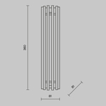 Настенный светильник (бра) Maytoni MOD410WL-L12BS3K