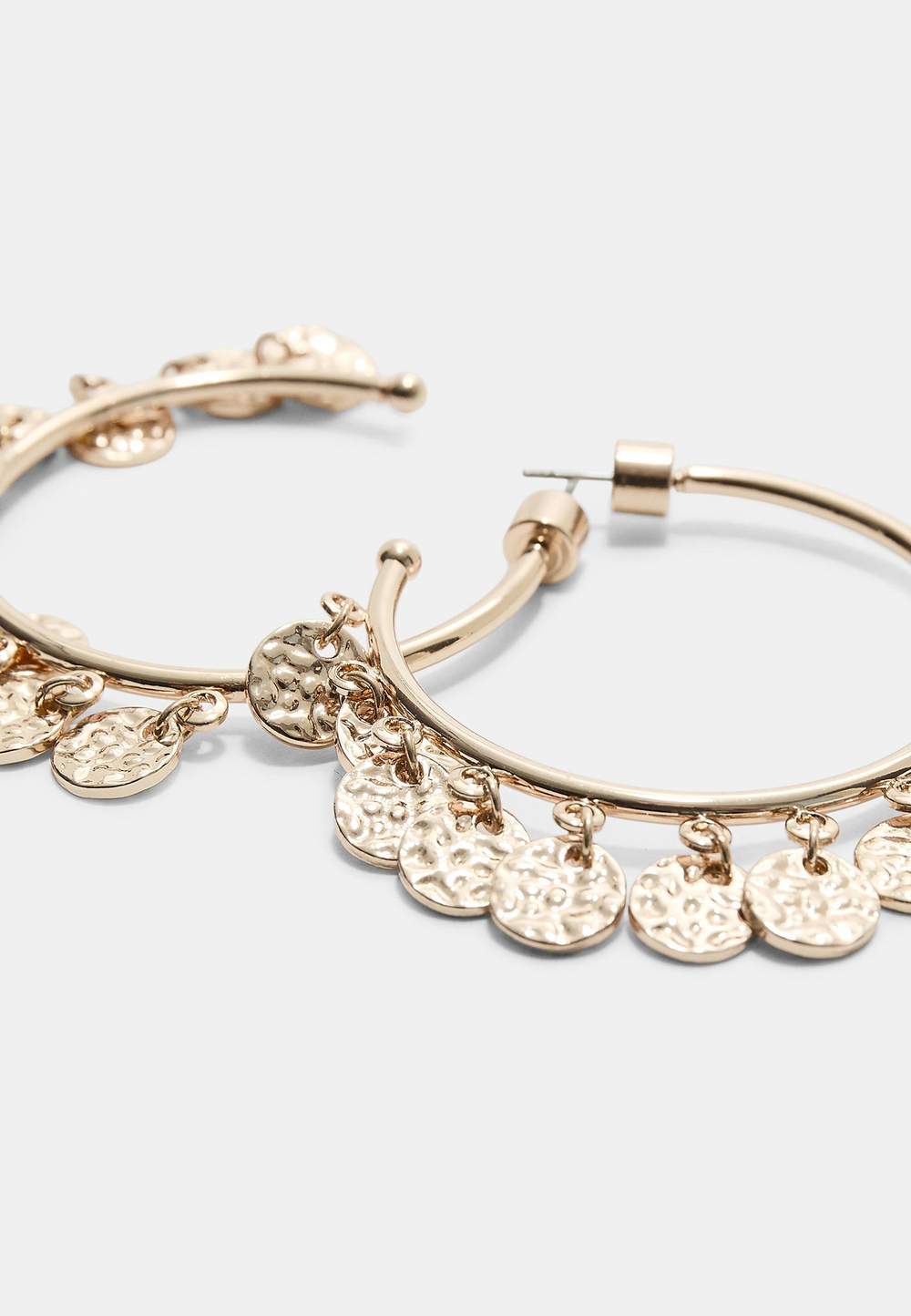 STRADIVARIUS Мини-серьги-кольца из бисера, золотой