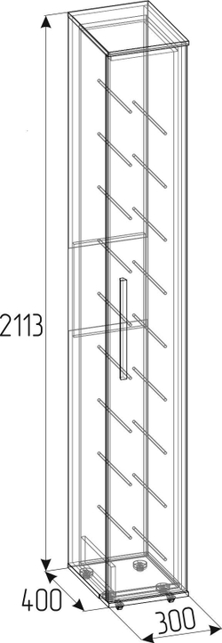 Шкаф для обуви Nature 73, дуб крафт