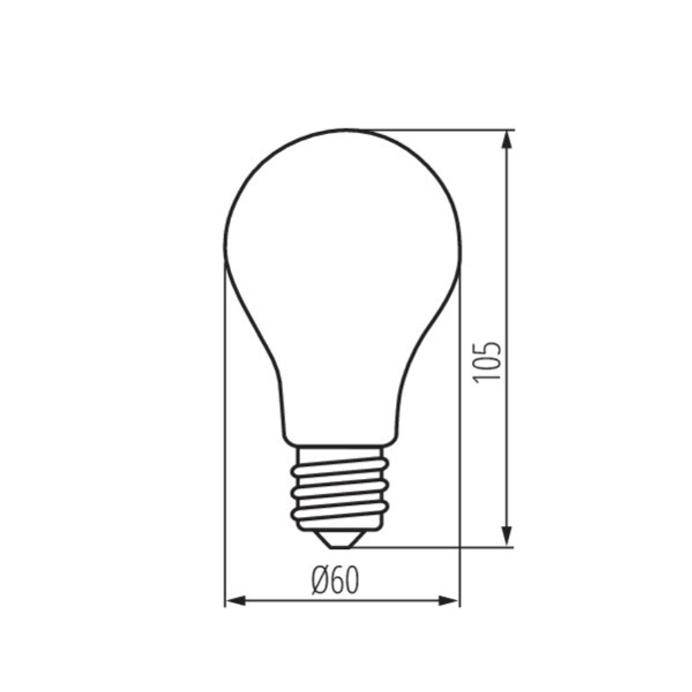 Светодиодные лампы филаментные KANLUX XLED A60 8W 2700К WW-M Е27