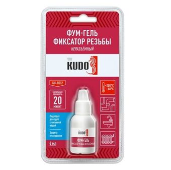 Фум-гель KUDO фиксатор резьбы неразъемный