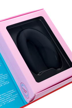 Многофункциональный стимулятор для пар Satisfyer Partner Double Joy, силикон, чёрный, 18 см.