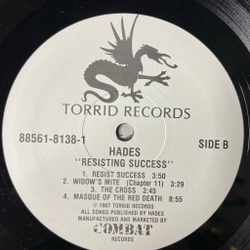 Винтажная виниловая пластинка LP Hades Resisting Success (USA 1987)