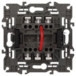 14-1104-03 ЭРА Выключатель двойной, 10АХ-250В, IP20, Эра Elegance, алюминий