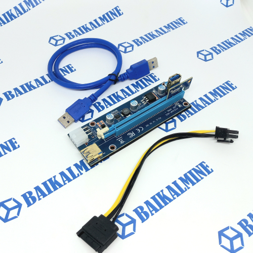 Райзер 6pin+sata переходник