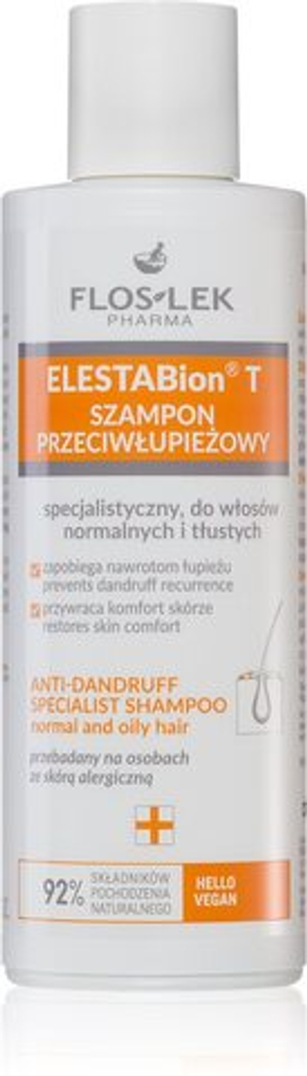 FlosLek Pharma ElestaBion T - шампунь против перхоти для жирных волос и кожи головы /   150  ml  / GTIN 5905043023199