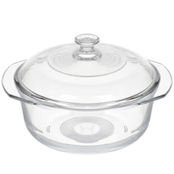 Кастрюля для микроволновой печи стекло, 0.9 л, с крыш, Тренд, GB13GH79197 JW202-3