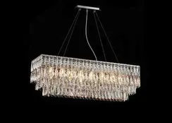 NW075-L1000*W300*H340 RECTANGLE CHROME (1) Люстра (в 2-х коробках) NW #