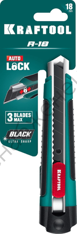 KRAFTOOL 18 мм, нож с сегментированным лезвием (09199)