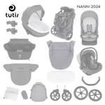Детская коляска Tutis Nanni 7 3 в 1 1533052 Pewter