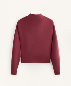 Oysho Толстовка с воротником-стойкой из мягкого модала, сливовый